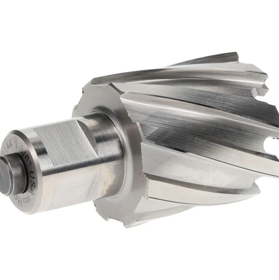 Annular Cutter: 1-3/8" Dia, 1" Depth of Cut, High Speed Steel