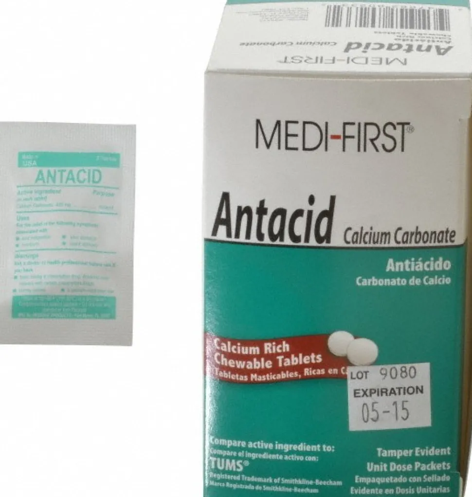 Antacids & Stomach Relief Tablet: (1) 50 Packs