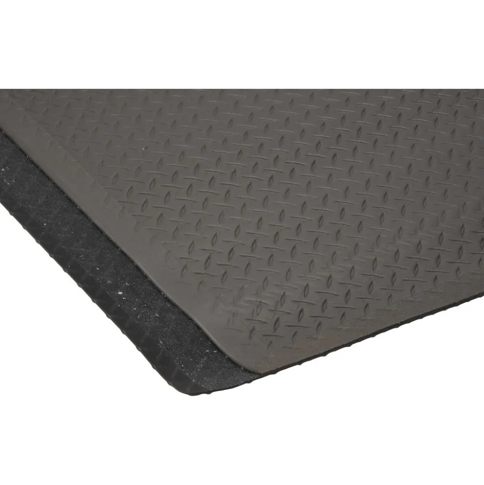 Anti-Fatigue Mat: 5' x 3' x 9/16", Vinyl, Beveled Edge, Heavy Duty