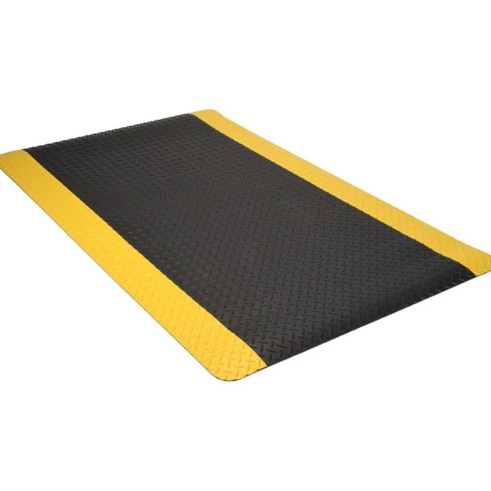 Anti-Fatigue Mat: 5' x 3' x 9/16", Vinyl, Beveled Edge, Heavy Duty