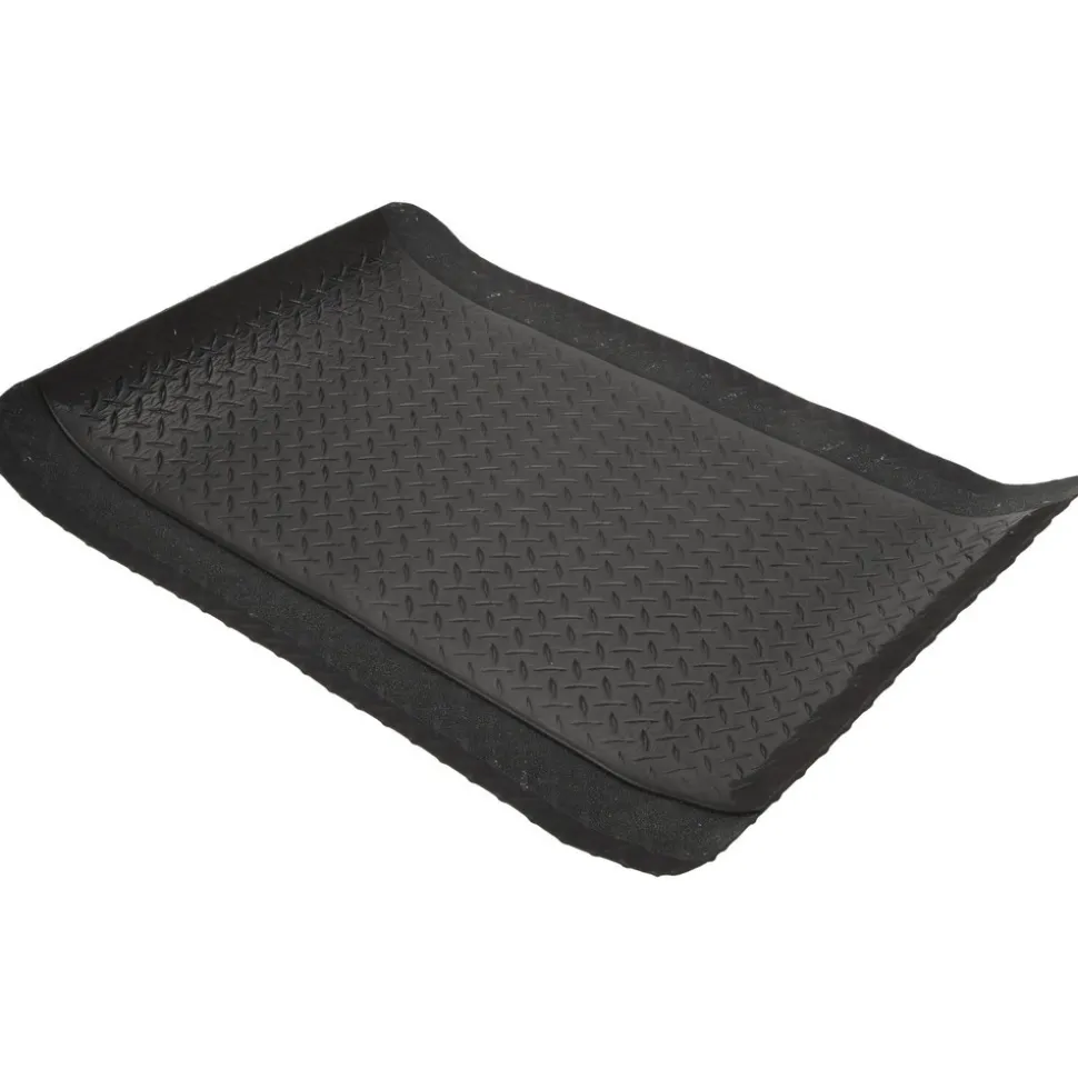 Anti-Fatigue Mat: 3' x 24" x 9/16", Vinyl, Beveled Edge, Heavy Duty
