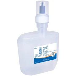 Antimicrobial Foam Skin Cleanser, 1.2 L Automatic Hand Soap Refills, Clear, Unscented, 0.1% Benzalkonium Chloride