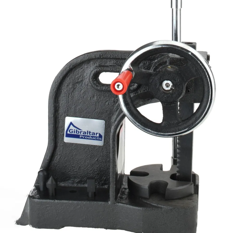 Arbor Press: 1" Ram, 4" Throat Depth, 1 Ton Pressure, 8" Stroke, 6" Max Work Height
