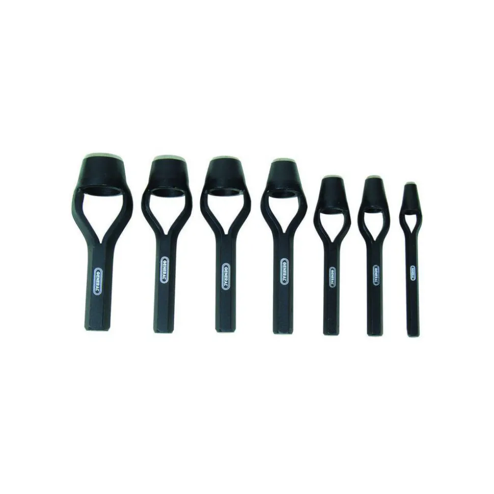 Arch Punch Set: 7 Pc, 0.25 to 1"