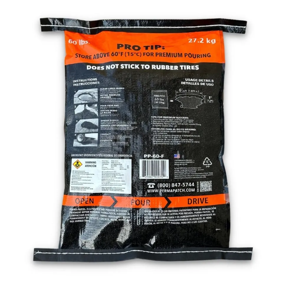 Asphalt Patch: 60 lb Bag