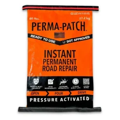 Asphalt Repair Compounds: Product Type: Asphalt Patch; Color: Black; Container Size: 60 lb; Container Type: Bag