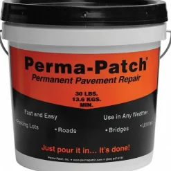 Asphalt Repair Compounds: Product Type: Asphalt Patch; Color: Black; Container Size: 30 lb; Container Type: Pail