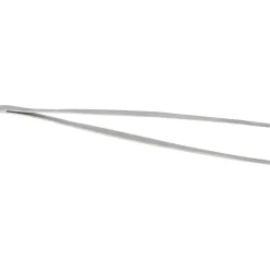 Assembly Tweezer: Stainless Steel, Blunt & Serrated Point Tip, 10" OAL