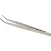 Assembly Tweezer: Stainless Steel, Bent Tip, 6-1/4" OAL