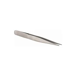 Assembly Tweezer: Stainless Steel, Strong Sharp Point Tip, 4-1/2" OAL