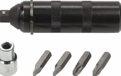 Automotive Brake Tool Sets: Contents: Impact Driver Phillips #2 #3 Slotted 6 & 8 and 8 & 10; UL Fire Rating: SAE Impact Driver Set; Number Of Pieces: 6; Number Of Pieces: 6; Minimum Order Quantity: 1.000