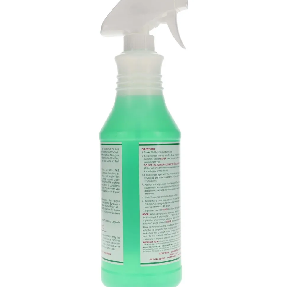 Automotive Detail Cleaner: Application Fluid, 32 oz Spray Bottle