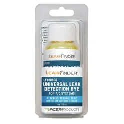 Automotive Leak Detection Dyes: Applications: Refrigeration; Container Size: 1 oz; Container Type: Bottle