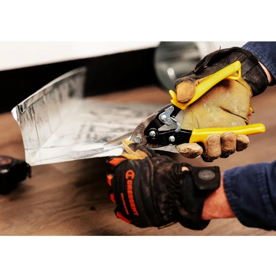 Aviation Snips: 9-3/4" OAL, 1-3/8" LOC, Jaw: Molybdenum Steel Blades