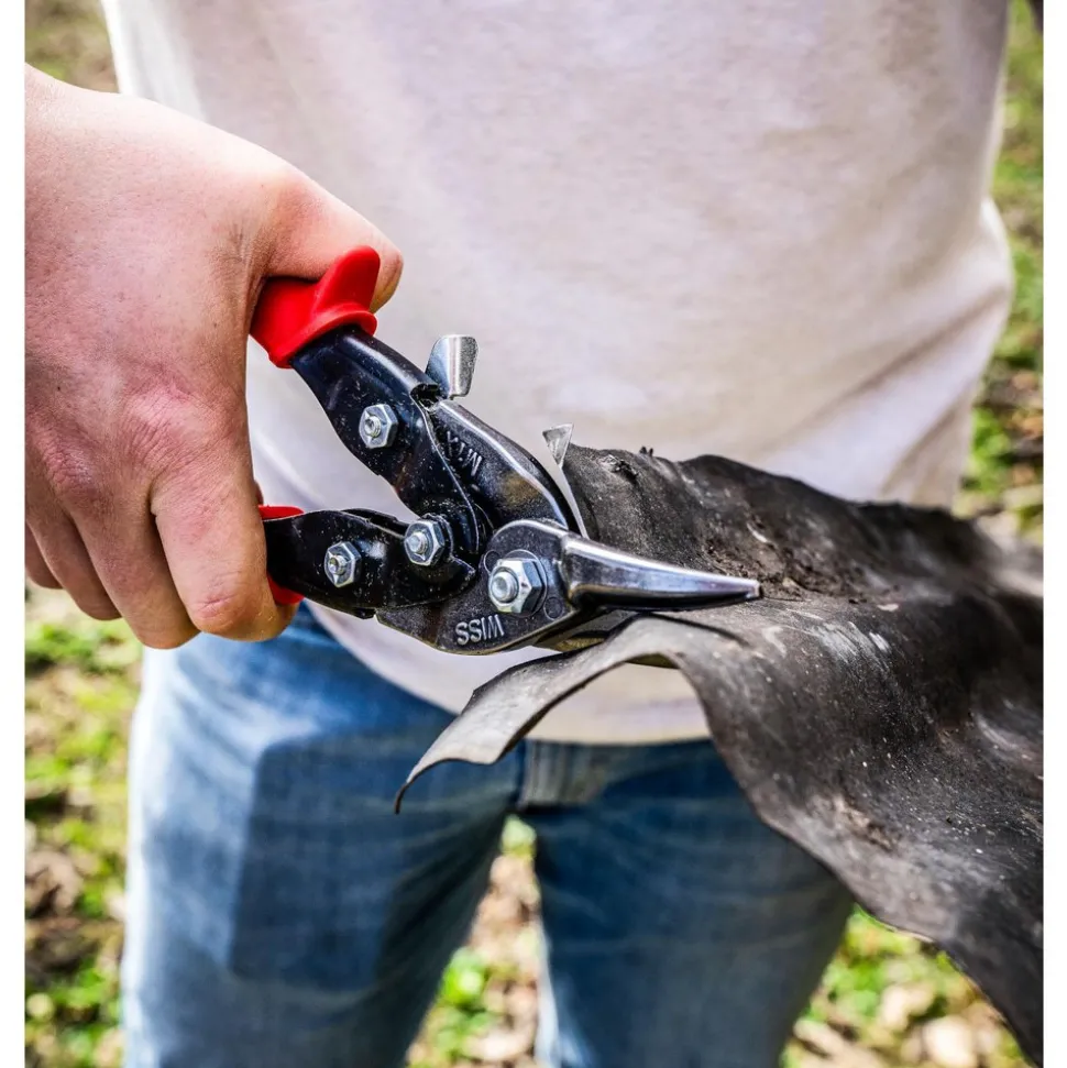 Aviation Snips: 9-3/4" OAL, 1-3/8" LOC, Jaw: Molybdenum Steel Blades
