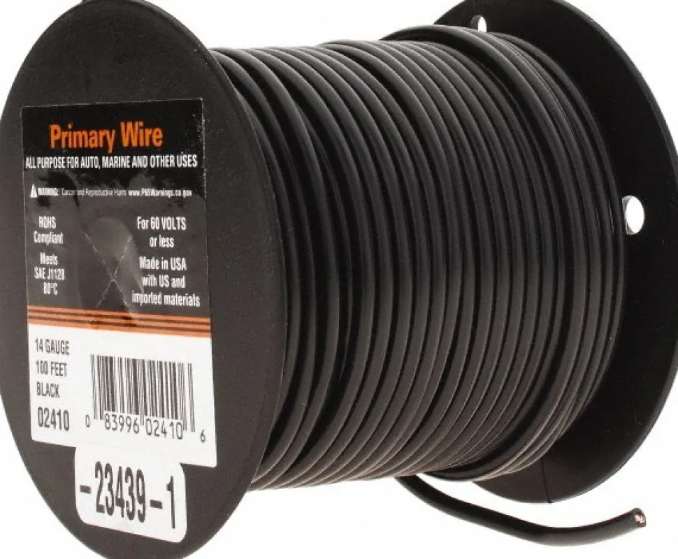 14 AWG Automotive Plastic Insulated, Single Conductor Wire