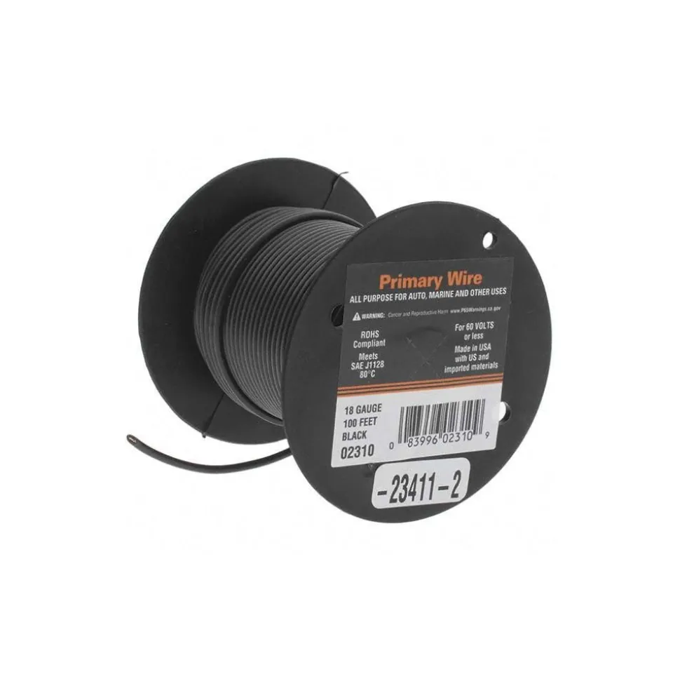 18 AWG Automotive Plastic Insulated, Single Conductor Wire