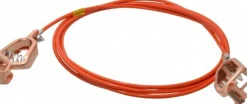 19 AWG, 10 Ft., Alligator Clip, Grounding Cable with Clamps