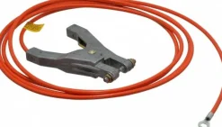 19 AWG, 10 Ft., Hand Clamp, Terminal, Grounding Cable with Clamps