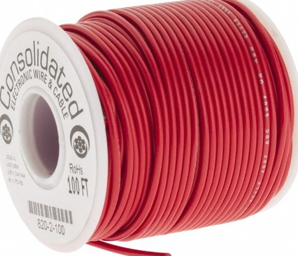 20 AWG, 10 Strand, 100' OAL, Tinned Copper Hook Up Wire