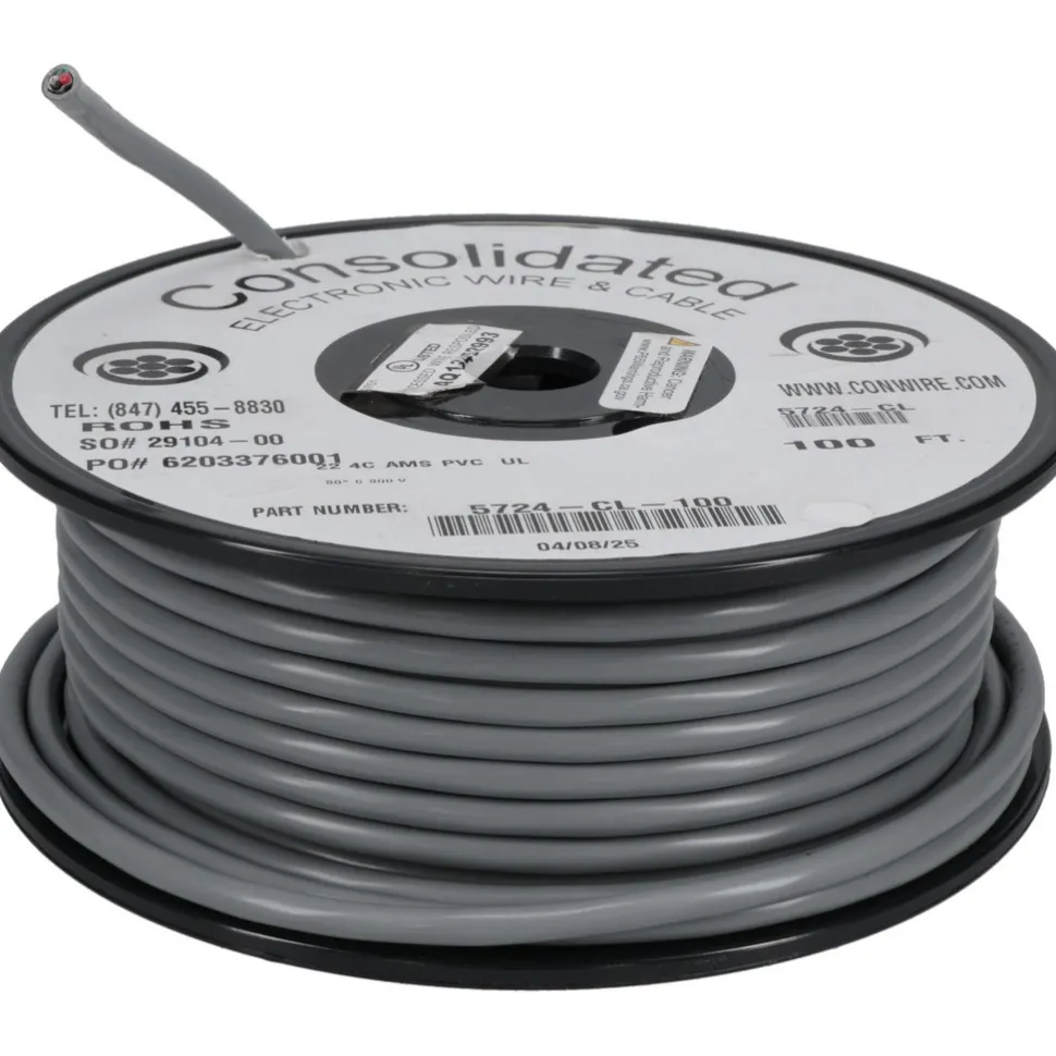 22 AWG, 4 Wire, 100' OAL Shielded Automation & Communication Cable