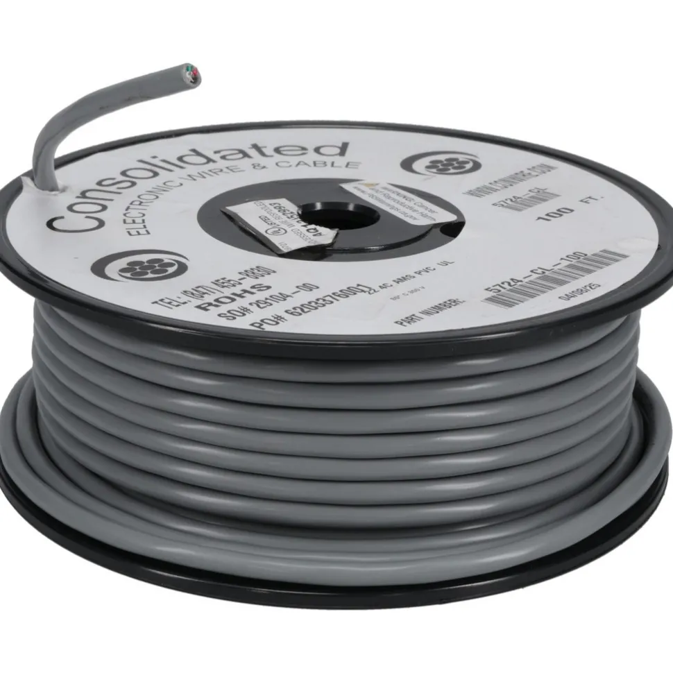 22 AWG, 4 Wire, 100' OAL Shielded Automation & Communication Cable