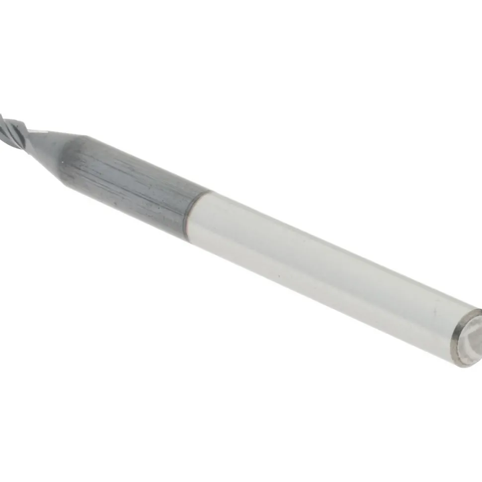 Ball End Mill: 1/16" Dia, 1/8" LOC, 4 Flute, Solid Carbide