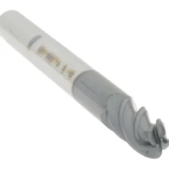 Ball End Mill: 3/16" Dia, 3/8" LOC, 4 Flute, Solid Carbide