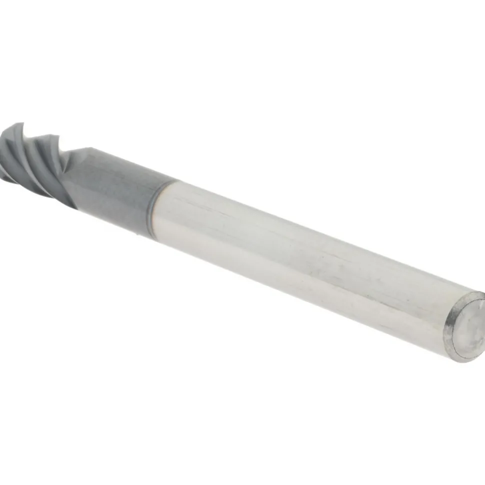 Ball End Mill: 3/16" Dia, 3/8" LOC, 4 Flute, Solid Carbide
