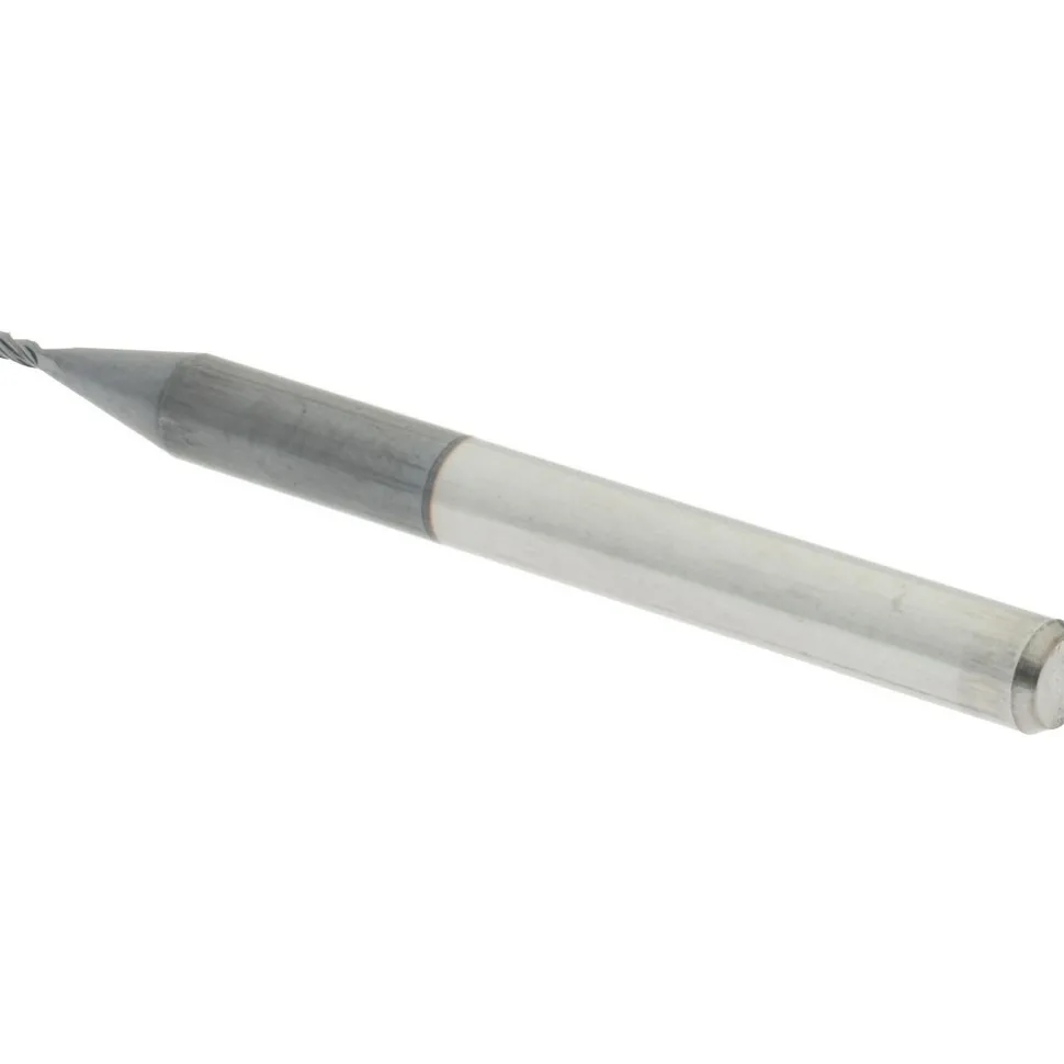 Ball End Mill: 1/32" Dia, 3/32" LOC, 4 Flute, Solid Carbide