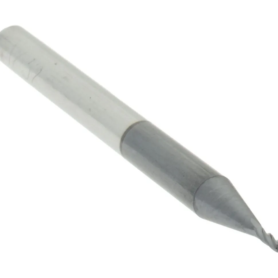 Ball End Mill: 1/32" Dia, 3/32" LOC, 4 Flute, Solid Carbide