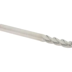 Ball End Mill: 1/8" Dia, 1/2" LOC, 3 Flute, Solid Carbide
