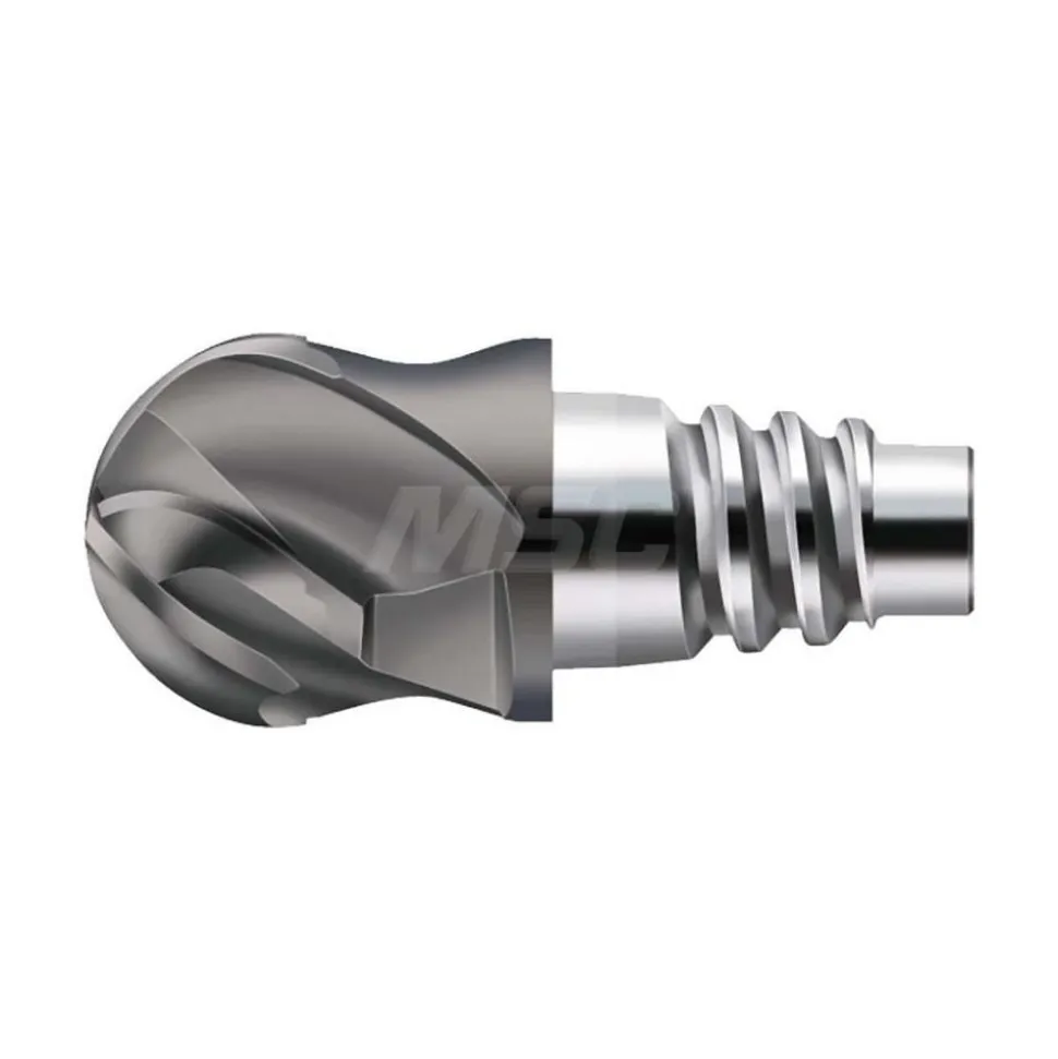 Ball End Mill Heads: Mill Diameter (mm): 25.40; Mill Diameter (Decimal Inch): 1.0000; Length of Cut (mm): 14.00