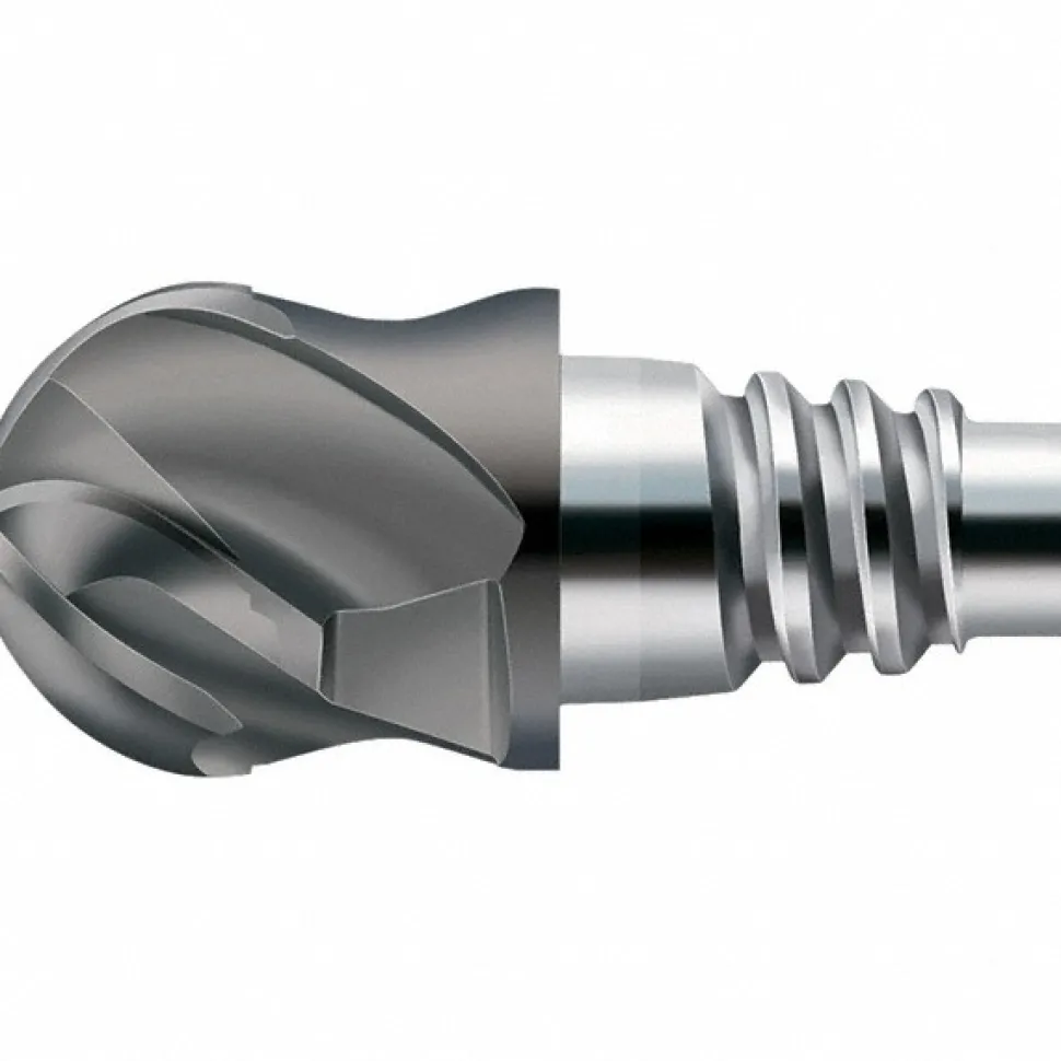 Ball End Mill Heads: Mill Diameter (mm): 12.70; Mill Diameter (Decimal Inch): 0.5000