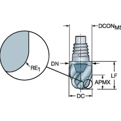 Ball End Mill Heads: Mill Diameter (Decimal Inch): 0.5000; Length of Cut (mm): 7.00