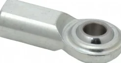 Ball Joint Linkage Spherical Rod End: 3/8-24" Shank Thread, 3/8" Rod ID, 1" Rod OD, 0.687" Shank Dia, 0.812" Shank Length, 5,100 lb Static Load Capacity