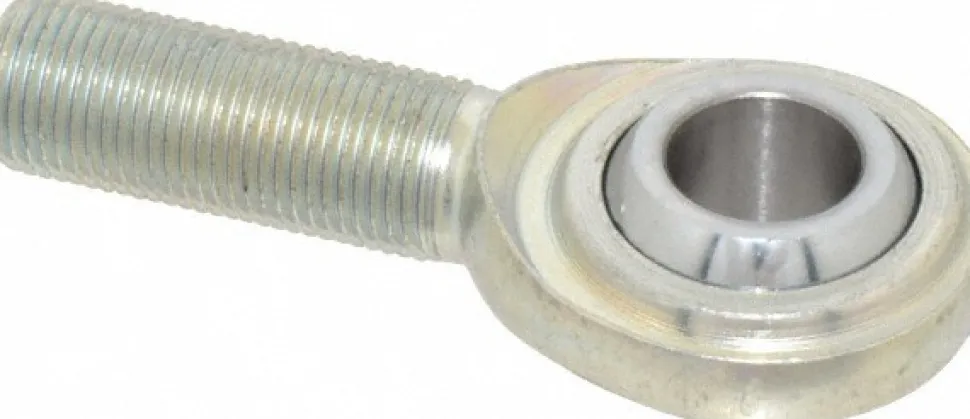 Ball Joint Linkage Spherical Rod End: 5/8-18" Shank Thread, 5/8" Rod ID, 1-1/2" Rod OD, 1-5/8" Shank Length, 9,813 lb Static Load Capacity