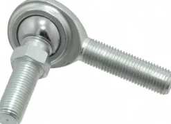 Ball Joint Linkage Spherical Rod End: 3/8-24" Shank Thread, 3/8" Rod ID, 1" Rod OD, 1-1/4" Shank Length, 5,100 lb Static Load Capacity