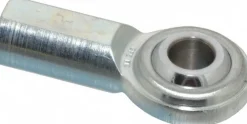 Ball Joint Linkage Spherical Rod End: 5/16-24" Shank Thread, 5/16" Rod ID, 7/8" Rod OD, 0.5" Shank Dia, 0.687" Shank Length, 3,600 lb Static Load Capacity