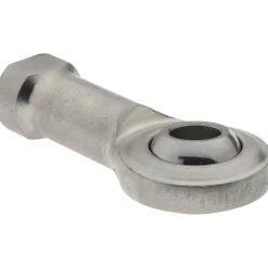 Ball Joint Linkage Spherical Rod End: 1/4-28" Shank Thread, 1/4" Rod ID, 3/4" Rod OD, 0.468" Shank Dia, 0.687" Shank Length, 1,380 lb Static Load Capacity