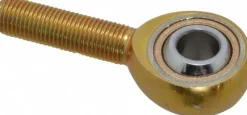 Ball Joint Linkage Spherical Rod End: 3/8-24" Shank Thread, 3/8" Rod ID, 1" Rod OD, 1-1/4" Shank Length, 4,012 lb Static Load Capacity