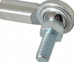 Ball Joint Linkage Spherical Rod End: 5/16-24" Shank Thread, 5/16" Rod ID, 7/8" Rod OD, 0.5" Shank Dia, 0.687" Shank Length, 3,600 lb Static Load Capacity