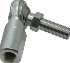 Ball Joint Linkage Spherical Rod End: 3/8-24" Shank Thread, 3/8" Rod ID, 1" Rod OD, 0.687" Shank Dia, 0.812" Shank Length, 5,100 lb Static Load Capacity