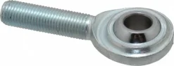 Ball Joint Linkage Spherical Rod End: 3/8-24" Shank Thread, 0.3725" Rod ID, 1" Rod OD, 1-1/4" Shank Length, 5,100 lb Static Load Capacity