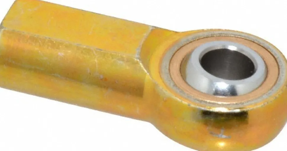 Ball Joint Linkage Spherical Rod End: 3/8-24" Shank Thread, 3/8" Rod ID, 1" Rod OD, 0.687" Shank Dia, 0.812" Shank Length, 3,950 lb Static Load Capacity