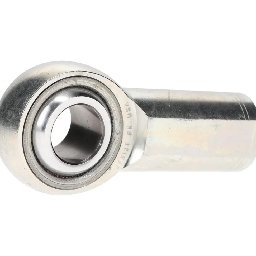 Ball Joint Linkage Spherical Rod End: 3/4-16" Shank Thread, 3/4" Rod ID, 1-3/4" Rod OD, 1.125" Shank Dia, 1-3/4" Shank Length, 28,090 lb Static Load Capacity
