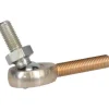 Ball Joint Linkage Spherical Rod End: 1/4-28" Shank Thread, 1/4" Rod ID, 3/4" Rod OD, 1" Shank Length, 2,168 lb Static Load Capacity