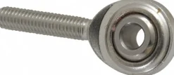 Ball Joint Linkage Spherical Rod End: 10-32" Shank Thread, 0.19" Rod ID, 5/8" Rod OD, 3/4" Shank Length, 912 lb Static Load Capacity