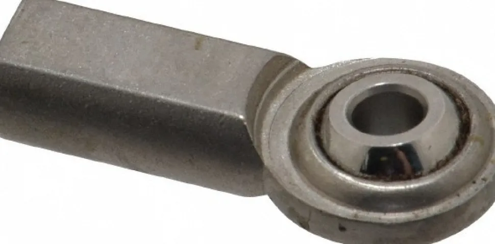 Ball Joint Linkage Spherical Rod End: 10-32" Shank Thread, 0.19" Rod ID, 5/8" Rod OD, 0.406" Shank Dia, 1/2" Shank Length, 930 lb Static Load Capacity