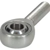 Ball Joint Linkage Spherical Rod End: 3/8-24" Shank Thread, 3/8" Rod ID, 1" Rod OD, 1-1/4" Shank Length, 9,550 lb Static Load Capacity